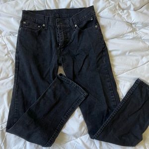 Levi’s high rise black skinny jeans.